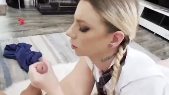Bae blonde smalltits 18 yo step daughter Secretly fucks her Pervy Stepdad pov - Jayden African