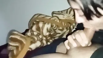 Amateur my cousin blows my penis without my aunt knowing