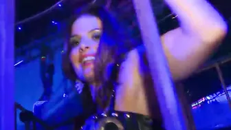 Crazy Hot blonde cougar Kennedy Summers posed into underwear before striptease
