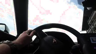 Hand Job while driving - Public pounded and cum on Monster