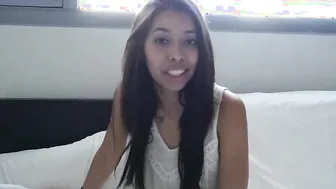 African slim Hispanic Barely Legal Step Sister Jasmine Summers Banged For Practice by her perv stepbrother on the bed point of view