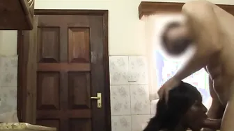 Fucking my african african Ebony goddess GF into the kitchen