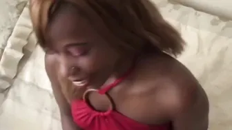 Tight Amateur Ebony Black Snatch Casting for Fake Job