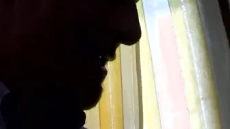 Anal pounded inside the WC for the dark hair wanting penis