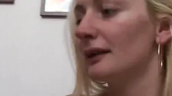 Amateur 3 way point of view banged with blonde
