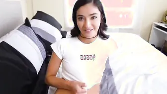 DaddyXX - Blindfolded step-daughter getting daddys penis - Emily Willis