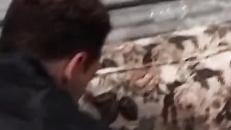 1 hungry skank begs for double penetration with facial