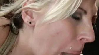 mom lawyer getting bukkake inside bar