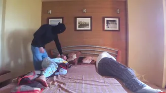 Sex Fantasy Robber Fucks me and my Hubby doesnt Notice