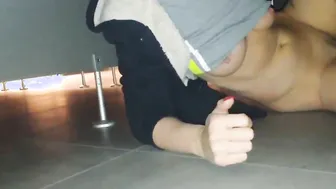 This Beauty Italian sexy getting pounded inside the male restroom part two