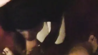 Ebony ghetto african hoe sinks my penis deep into her