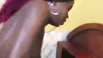 Filthy mad fucker with this 18 year old black full film on red