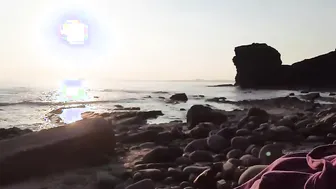 On the beach