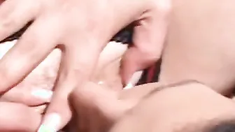 Hardcore dyke sex party with sex toys
