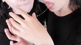 Tried her sweet mouth full of drooling and I liked