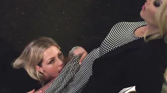 Dyke Aaliyah Love and Zoey Monroe are blonde lesbians