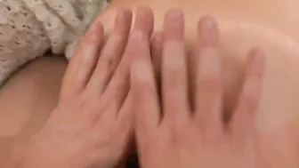 Ass hole fingerings suits the greedy kitten with firm tits