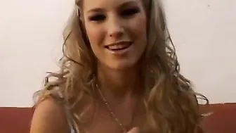 Goddess blonde anal rough pounded point of view