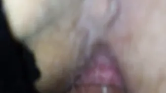 Plowed from behind and cum on her african lingerie