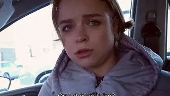 DEBT4k. Young debtor with adorable face thinks sex is better
