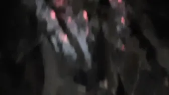Night sex with a stranger inside a outdoor place