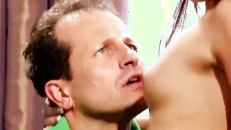 Older Boss Cum twice while Butt Pounded Slender Red Head 18