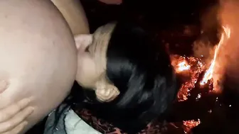 Licked my butt by the fire when friends quit smoking
