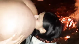 Licked my butt by the fire when friends quit smoking