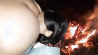 Licked my butt by the fire when friends quit smoking