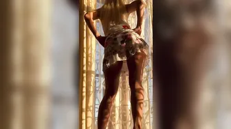 After Party with Cutie College Gf Dancing Striptease
