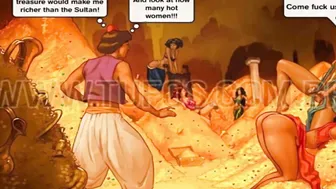 Aladdin - Castle Sex Party || The whole Fucking Story || Adult storyline xxx || First time Anal virginity