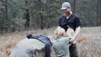 milf Getting Creampied on Forest Park Path