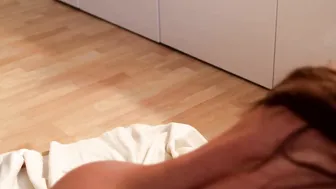 My very first ANALVIDEO TRY - Exxtreme tight Asshole filled with Sparkling wine and Cum