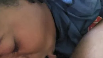 Cum into my mouth before they wake up
