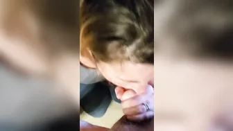 Cutie Wifey mom getting a mouthful of cum