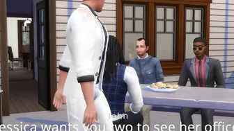 Mega Sims- Ex-Wife cheats on hubby with his Co-Workers at his home (Sims four)