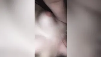 Bouncing titties while cunt with mouth getting screwed from behind