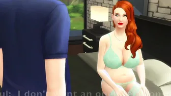 Sims four: Huge Tit Red Haired Cougar Cuckolds Her Hubby