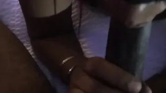 Cheating Skank Fiance Blowing Penis Blindfolded