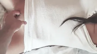Th3kinkycoupl3 porn video – Firs Time ever - Wake up fisting then I blow and riding his penis - Big cum load on jugs