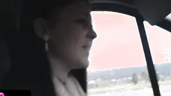 Besties Getting Hardcore Outside Fucking On Road Trip