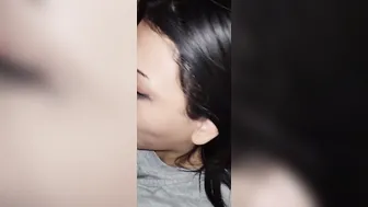 Stepsister getting her throat Stuffed for Thanksgiving