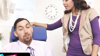 Freaky Stepdads Switch Teeny StepDaughters At Work