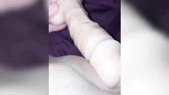 Goddess woman bald uses vibrator to orgasm cum  close up  Amateur female solo