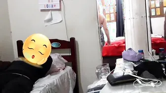 Window porn video – Unfaithful fiance fucks her girlfriend behind the back of the