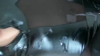The cum battle. 7 rough dicks for the rubber bimbo