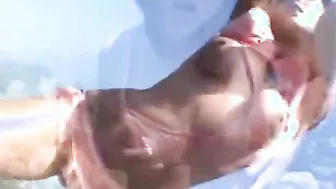 Milf moans with satisfaction while ride dong reverse cowgirl