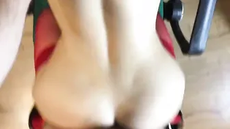 Private anal with a whore into red pantyhose and high