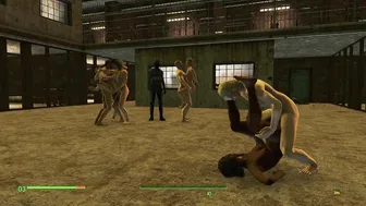 Escape of Girls from Prison Ended into Group Sex with Hunters |