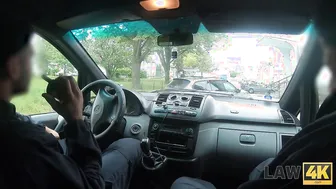 LAW4k. chick was going to steal vehicle but was caught